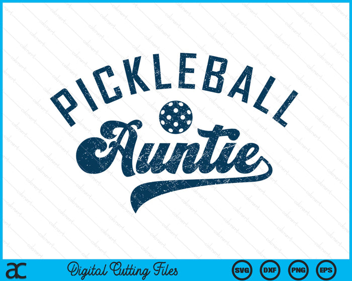 Pickleball Auntie Gifts Mother's Day SVG PNG Digital Printable Files