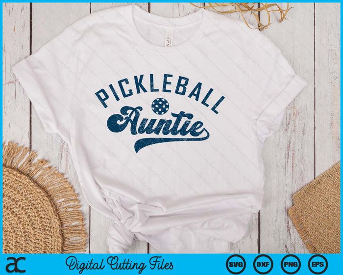 Pickleball Auntie Gifts Mother's Day SVG PNG Digital Printable Files