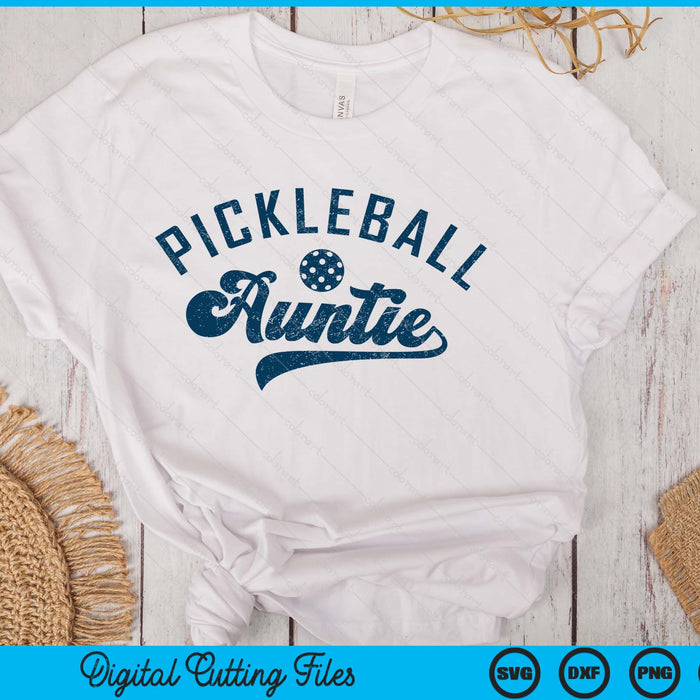 Pickleball Auntie Gifts Mother's Day SVG PNG Digital Printable Files