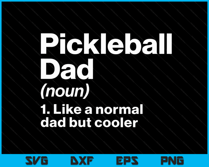 Pickleball papa definitie grappige & brutale sport SVG PNG digitale afdrukbare bestanden