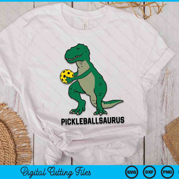 Pickleball Dinosaur Pickleball Boy Kids Pickleball Pickleballsaurus SVG PNG Digital Cutting Files