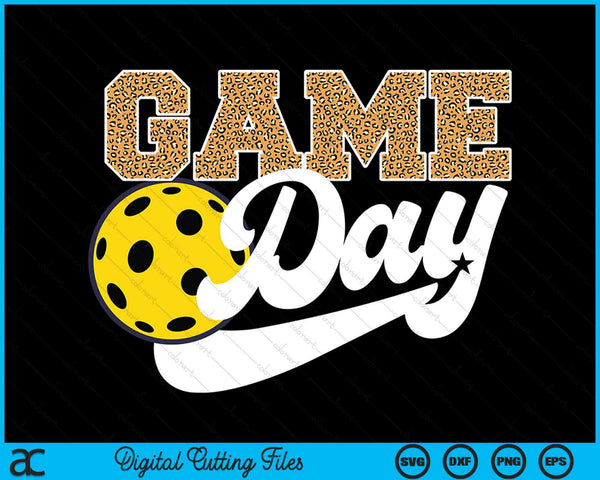 Pickleball Game Day Vibes Pickleball Coach Fan Player SVG PNG Digital Cutting Files