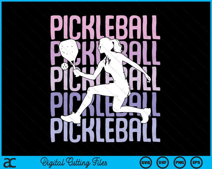 Pickleball Girls Women Kids Youth Girl SVG PNG Digital Printable Files