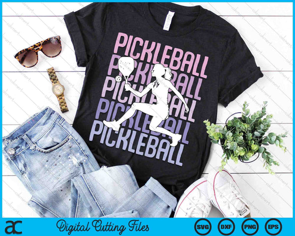 Pickleball Girls Women Kids Youth Girl SVG PNG Digital Printable Files