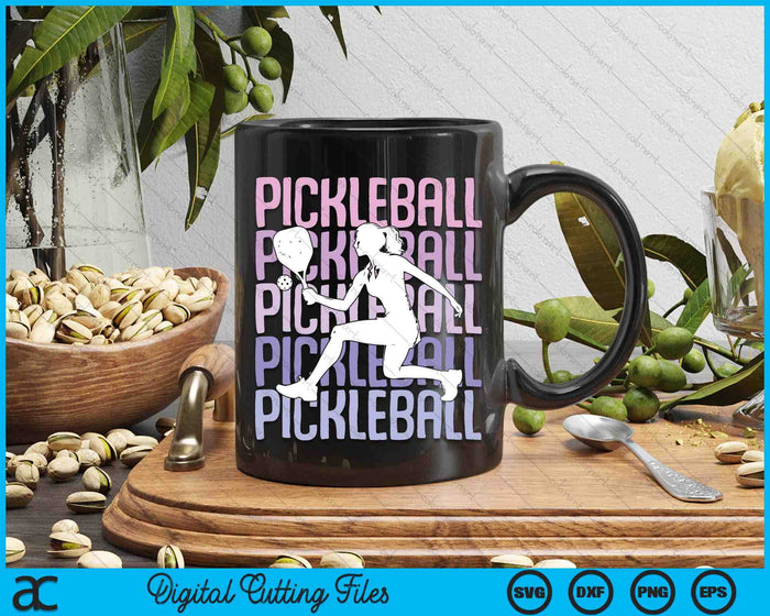 Pickleball Girls Women Kids Youth Girl SVG PNG Digital Printable Files