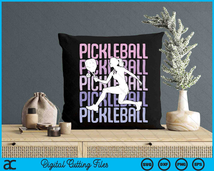 Pickleball Girls Women Kids Youth Girl SVG PNG Digital Printable Files