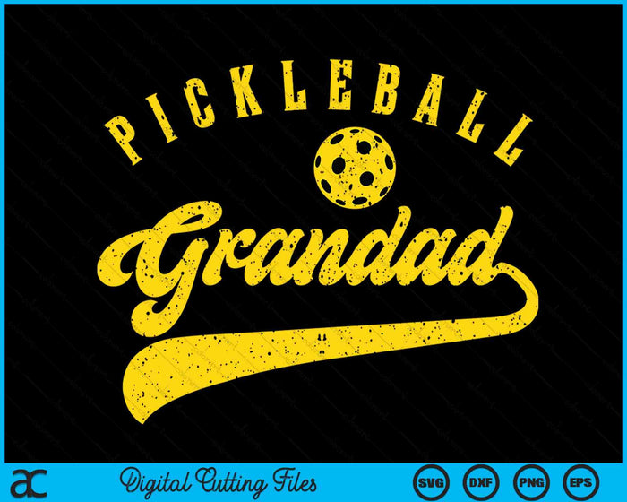 Pickleball Grandad SVG PNG Digital Cutting File