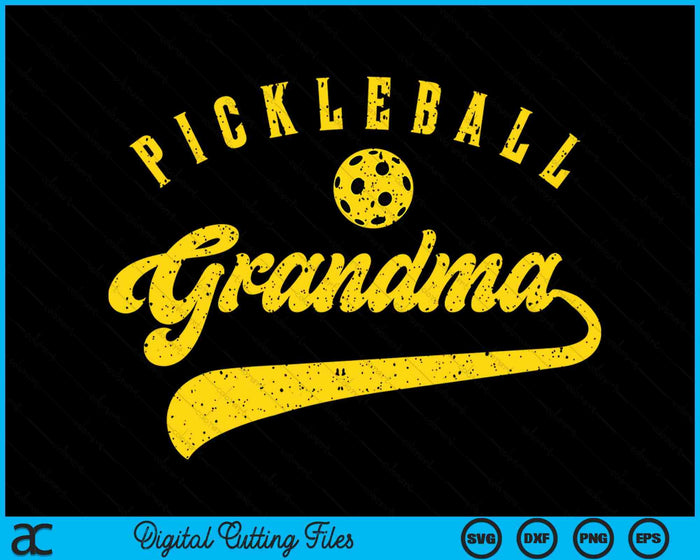 Pickleball Grandma SVG PNG Digital Cutting File