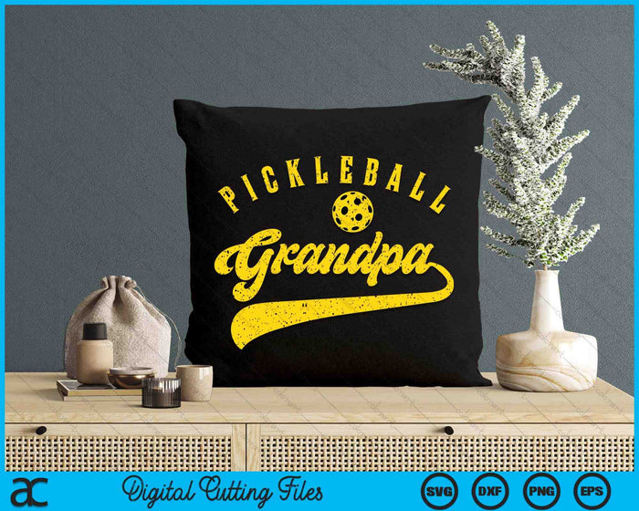 Pickleball Grandpa SVG PNG Digital Cutting File