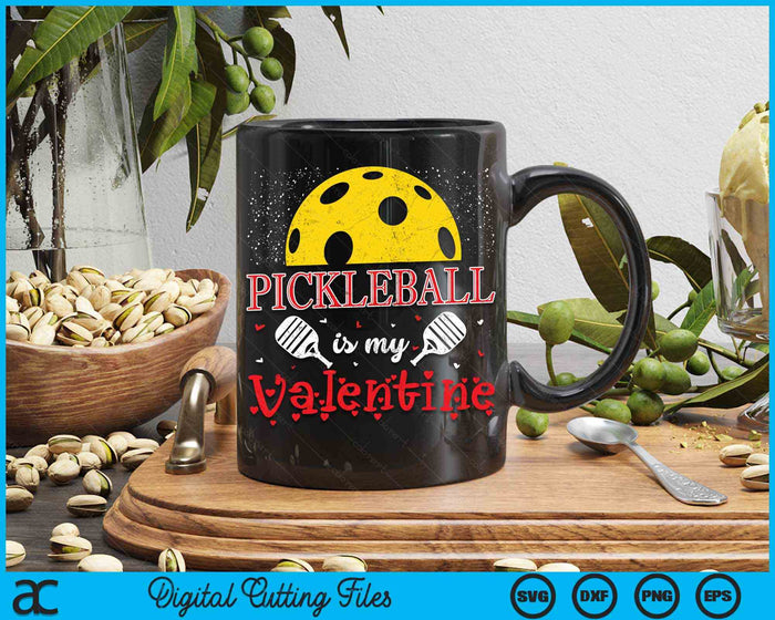 Pickleball Is mijn Valentijn Happy Valentijnsdag SVG PNG digitale snijbestanden 