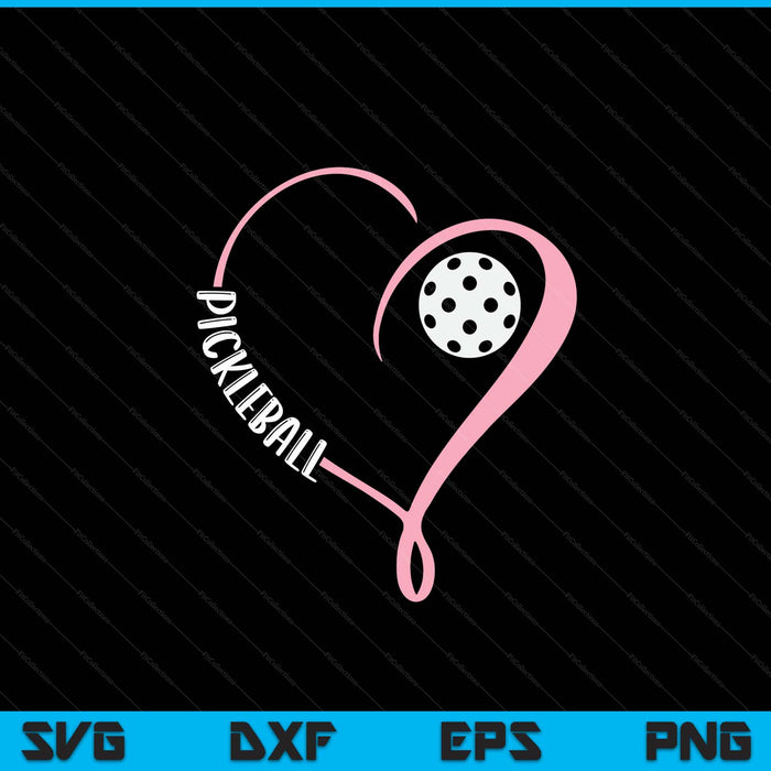 Pickleball Ladies Valentine's Day Pickleball Lover SVG PNG Digital Printable Files