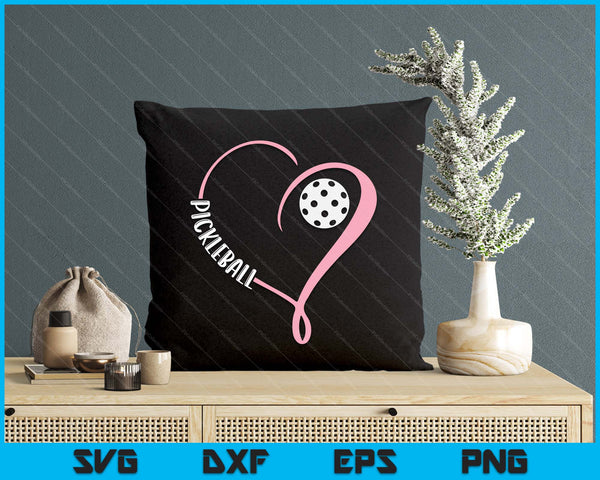 Pickleball Ladies Valentine's Day Pickleball Lover SVG PNG Digital Printable Files