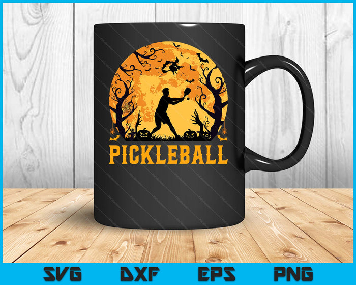 Pickleball Player Halloween Spooky Pickleball Lover Halloween SVG PNG Digital Cutting File