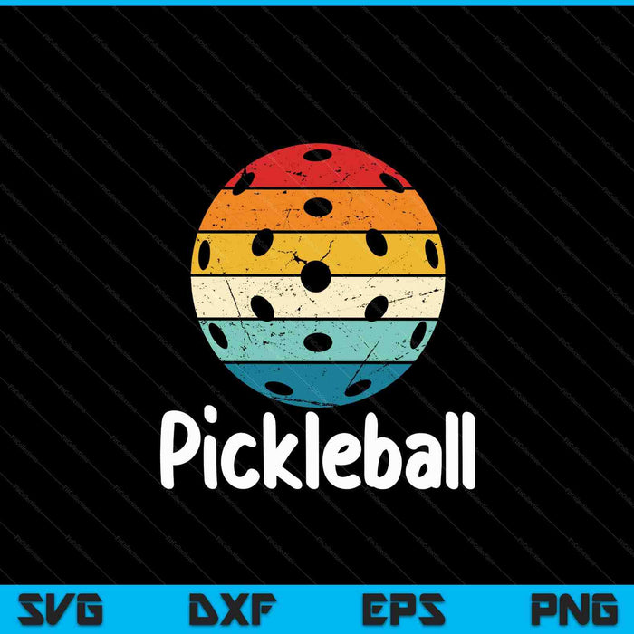 Vintage pickleball retro pickleball SVG PNG cut file for Cricut