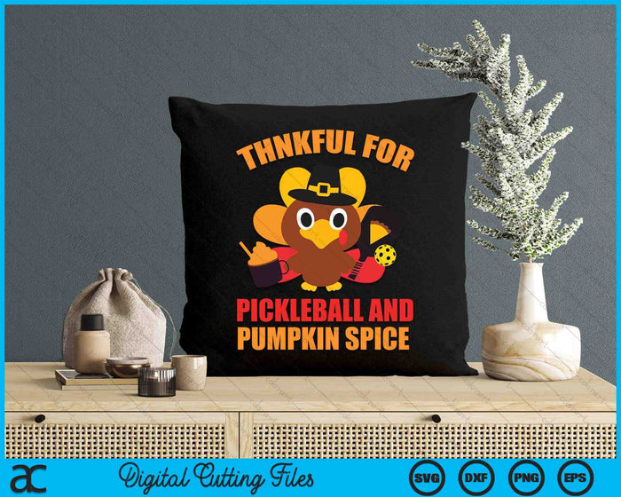 Pickleball Thanksgiving SVG PNG Digital Cutting Files