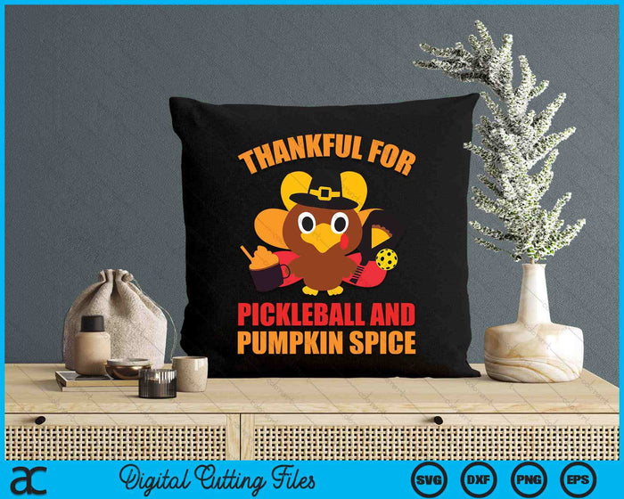 Pickleball Thanksgiving SVG PNG Digital Cutting Files