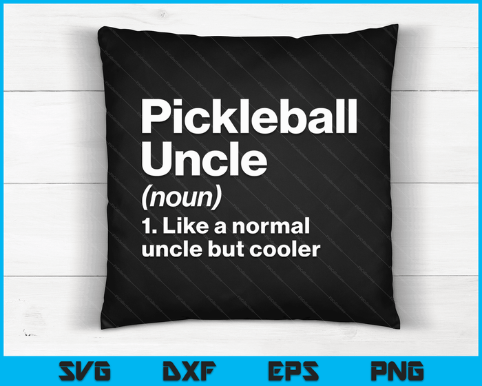 Pickleball oom definitie grappige & brutale sport SVG PNG digitale afdrukbare bestanden