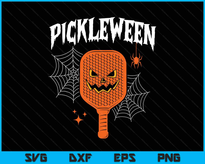 Pickleween Halloween Pickleball Players SVG PNG Digital Printable Files