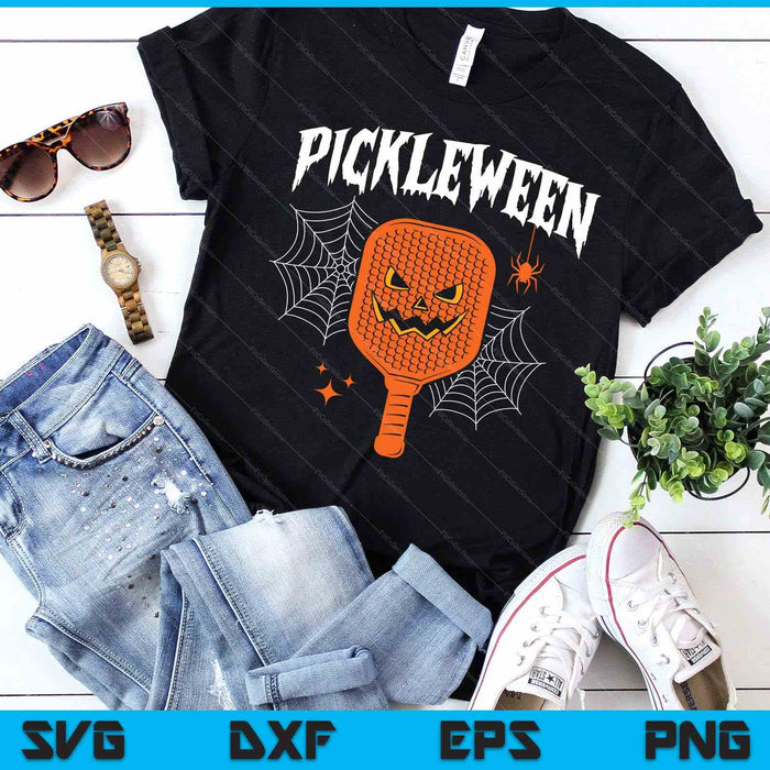 Pickleween Halloween Pickleball Players SVG PNG Digital Printable Files