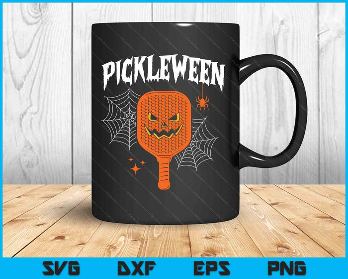 Pickleween Halloween Pickleball Players SVG PNG Digital Printable Files