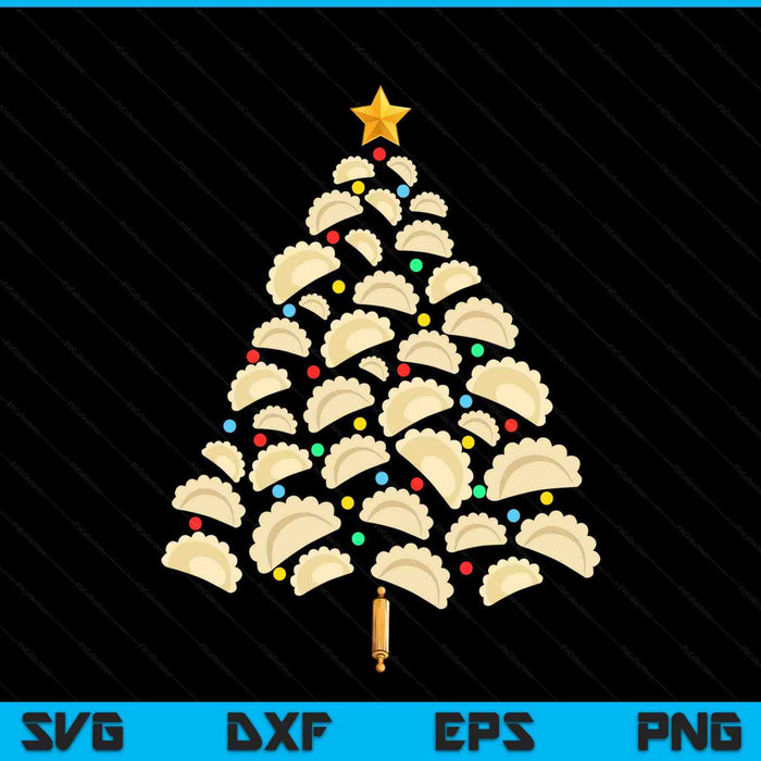 Pierogi Tree Polish Christmas Food Funny SVG PNG Digital Printable Files