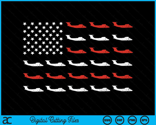 Pilot Airplane American Flag Plane Aviation SVG PNG Digital Cutting Files