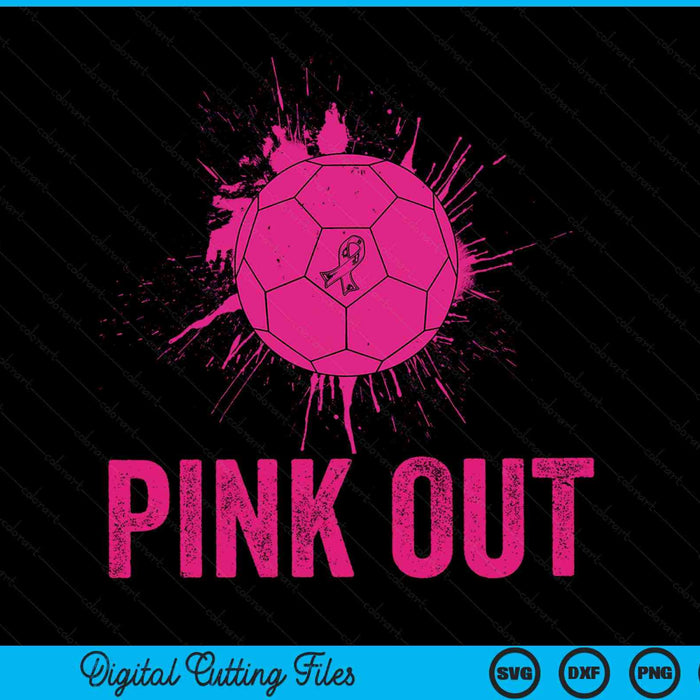Pink Out Breast Cancer Awareness Handball Breast Cancer SVG PNG Digital Cutting Files