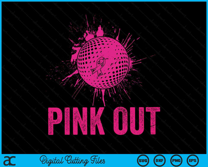 Pink Out Breast Cancer Awareness Hockey Breast Cancer SVG PNG Digital Cutting Files