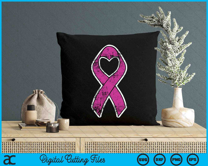 Pink Ribbon Breast Cancer Awareness SVG PNG digitale snijbestanden