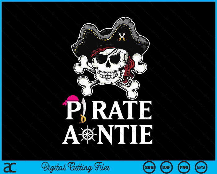 Pirate Auntie Funny Pirate SVG PNG Digital Cutting Files