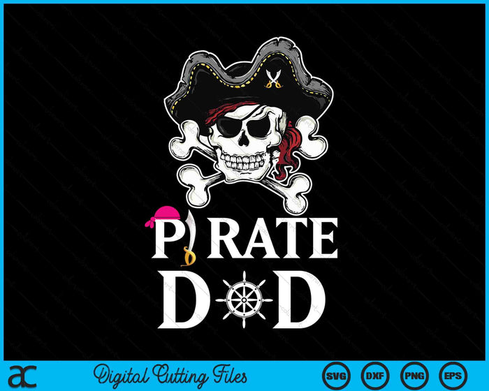 Pirate Dad Funny Pirate SVG PNG Digital Cutting Files