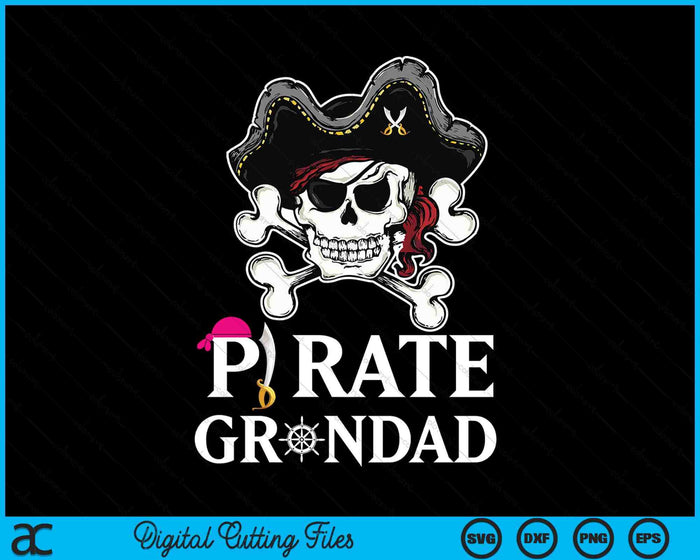 Pirate Grandad Funny Pirate SVG PNG Digital Cutting Files