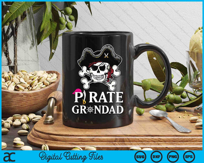 Pirate Grandad Funny Pirate SVG PNG Digital Cutting Files