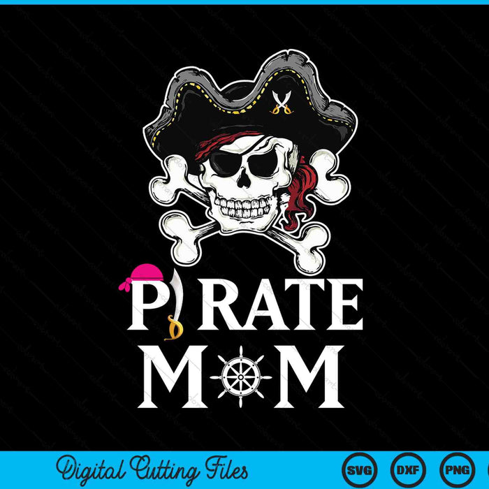 Pirate mom pirate, Halloween SVG cut file