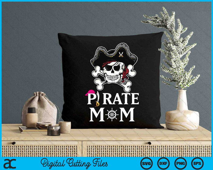 Pirate Mom Funny Pirate SVG PNG Digital Cutting Files