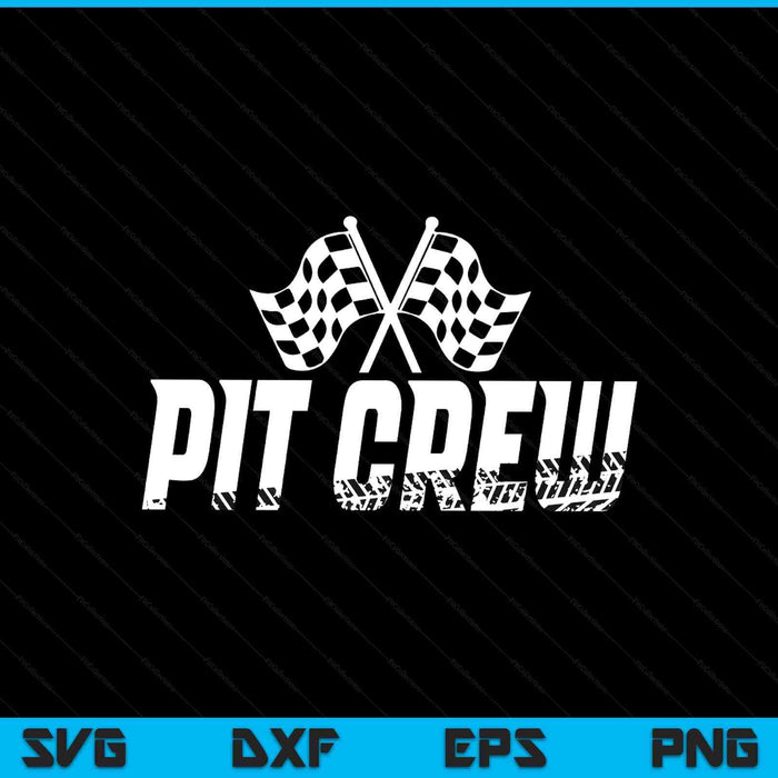 Pit Crew Family Racing Birthday Race Car SVG PNG Digital Printable Files