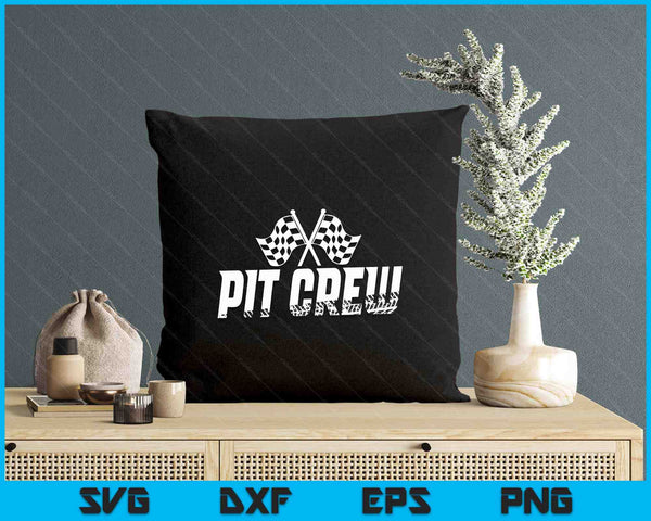 Pit Crew Family Racing Birthday Race Car SVG PNG Digital Printable Files
