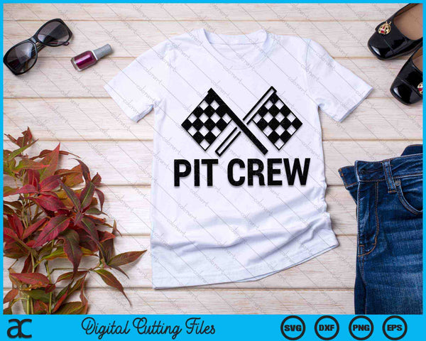 Pit Crew For Race Car Parties SVG PNG Digital Cutting Files