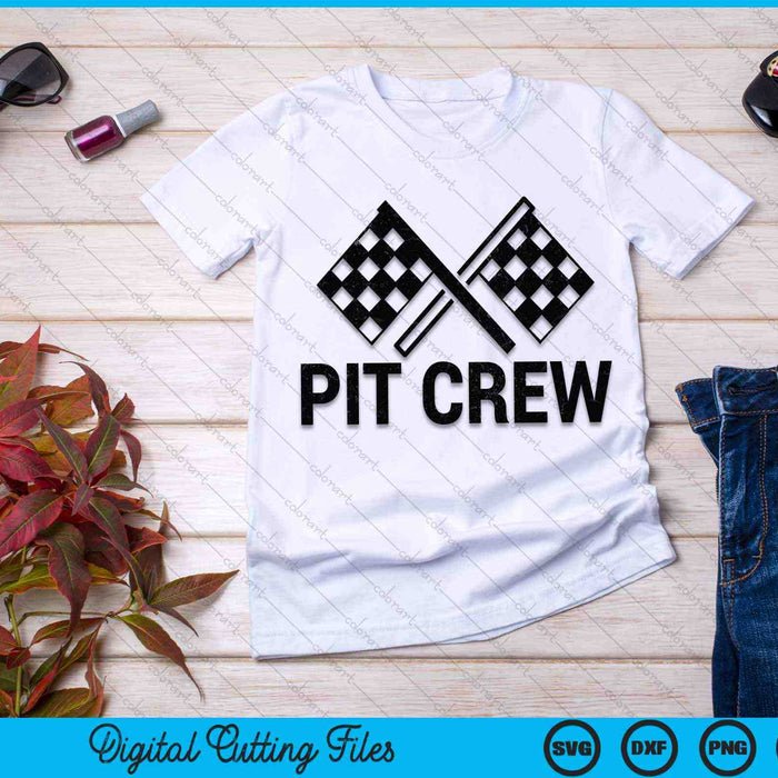 Pit Crew For Race Car Parties SVG PNG Digital Cutting Files