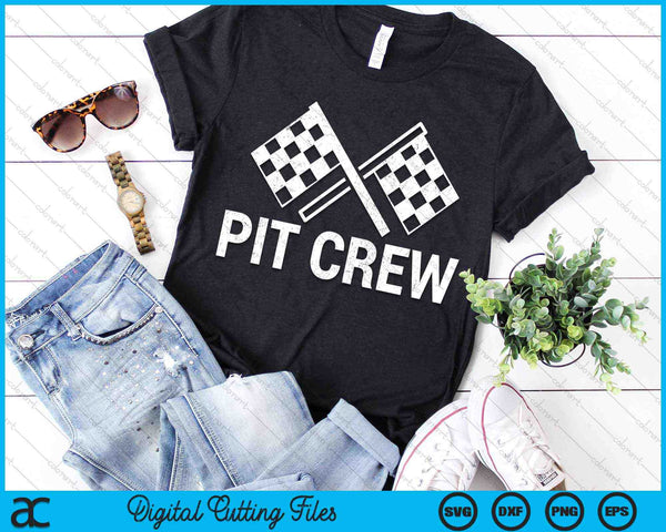 Pit Crew For Racing Car Parties SVG PNG Digital Cutting Files