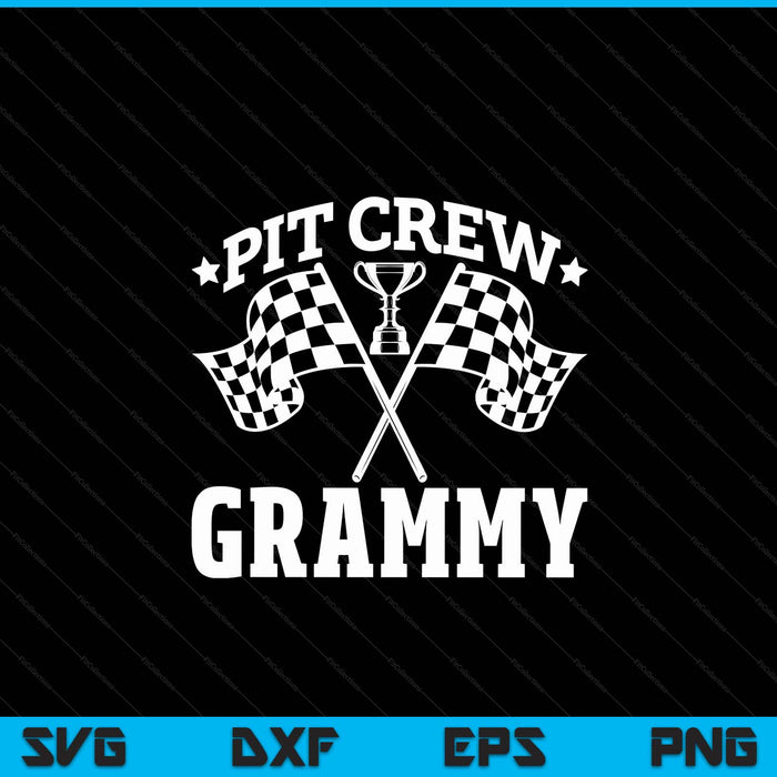 Pit Crew Grammy Race Car Birthday Party Racing SVG PNG Digital Printable Files