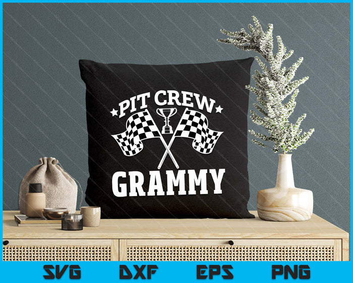 Pit Crew Grammy Race Car Birthday Party Racing SVG PNG Digital Printable Files