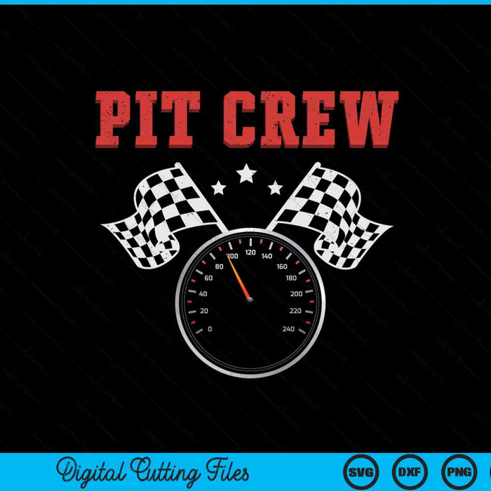 Pit crew race car or truck theme birthday party SVG cut file