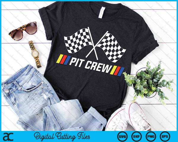 Pit Crew Race Car Parties SVG PNG Digital Cutting Files