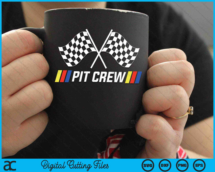 Pit Crew Race Car Partijen SVG PNG Digitale Snijbestanden