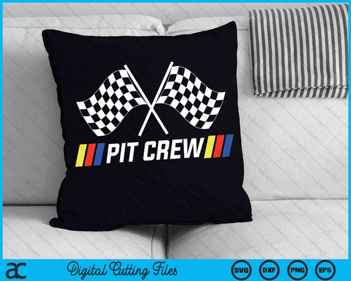 Pit Crew Race Car Partijen SVG PNG Digitale Snijbestanden