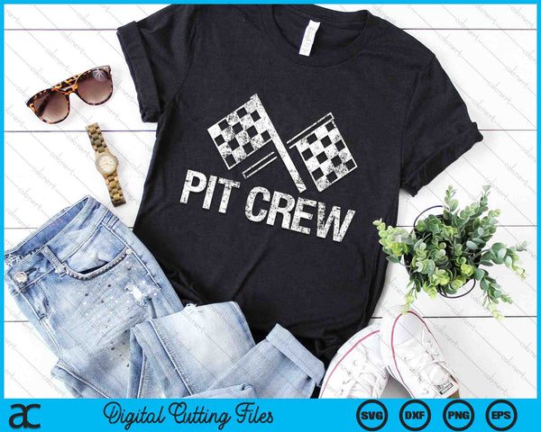 Pit Crew Racing Car Parties SVG PNG Digital Cutting Files