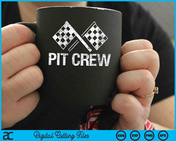 Pit Crew Racing Car partijen SVG PNG digitale snijbestanden