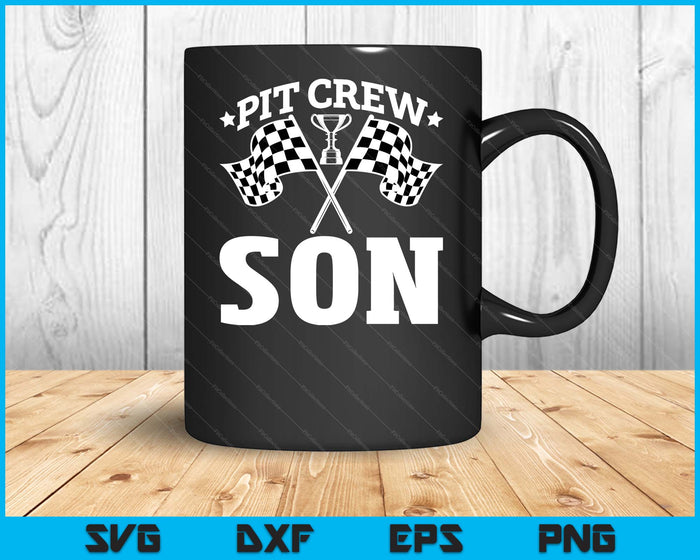 Pit Crew Son Race Car Birthday Party Racing SVG PNG Digital Printable Files