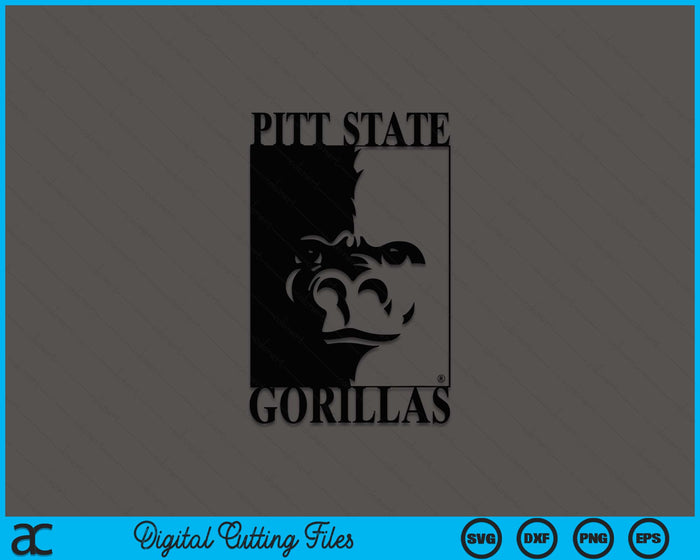 Pittsburg State University Gorillas Pitt State SVG PNG Digital Printable Files